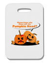 Pumpkin Head Thick Plastic Luggage Tag-Luggage Tag-TooLoud-White-One Size-Davson Sales