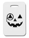 Monocle Jack-o-Lantern Distressed Thick Plastic Luggage Tag-Luggage Tag-TooLoud-White-One Size-Davson Sales