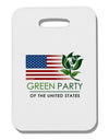 Green Party US Flag Thick Plastic Luggage Tag-Luggage Tag-TooLoud-White-One Size-Davson Sales