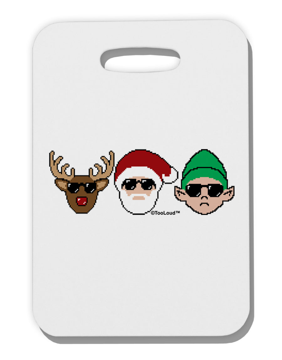 The X-mas Squad Thick Plastic Luggage Tag-Luggage Tag-TooLoud-White-One Size-Davson Sales