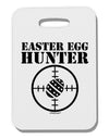 Easter Egg Hunter Black and White Thick Plastic Luggage Tag by TooLoud-Luggage Tag-TooLoud-White-One Size-Davson Sales