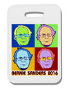 Pop Art Bernie Sanders Thick Plastic Luggage Tag