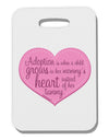 Adoption is When - Mom and Daughter Quote Thick Plastic Luggage Tag by TooLoud-Luggage Tag-TooLoud-White-One Size-Davson Sales
