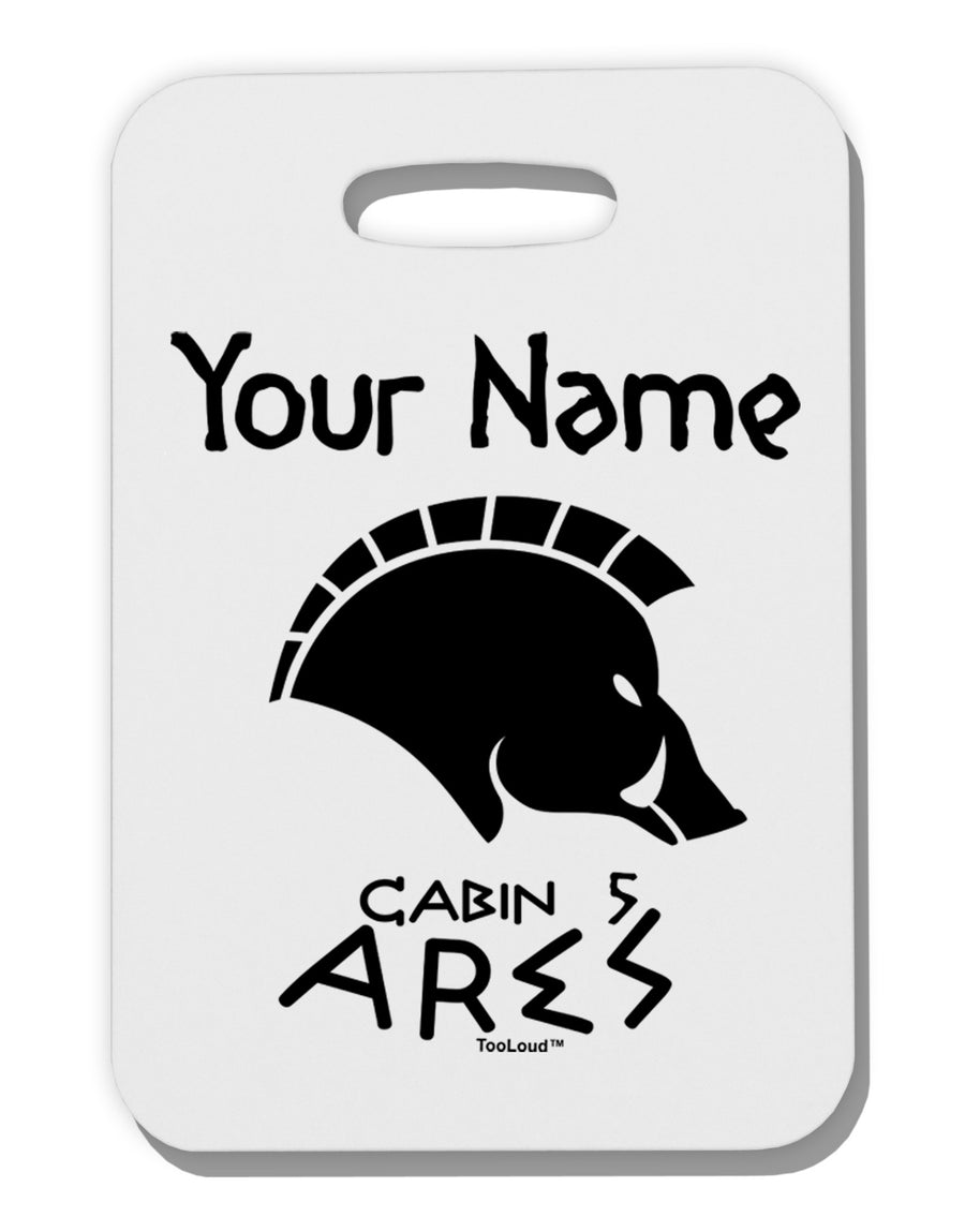 Personalized Cabin 5 Ares Thick Plastic Luggage Tag by-Luggage Tag-TooLoud-White-One Size-Davson Sales