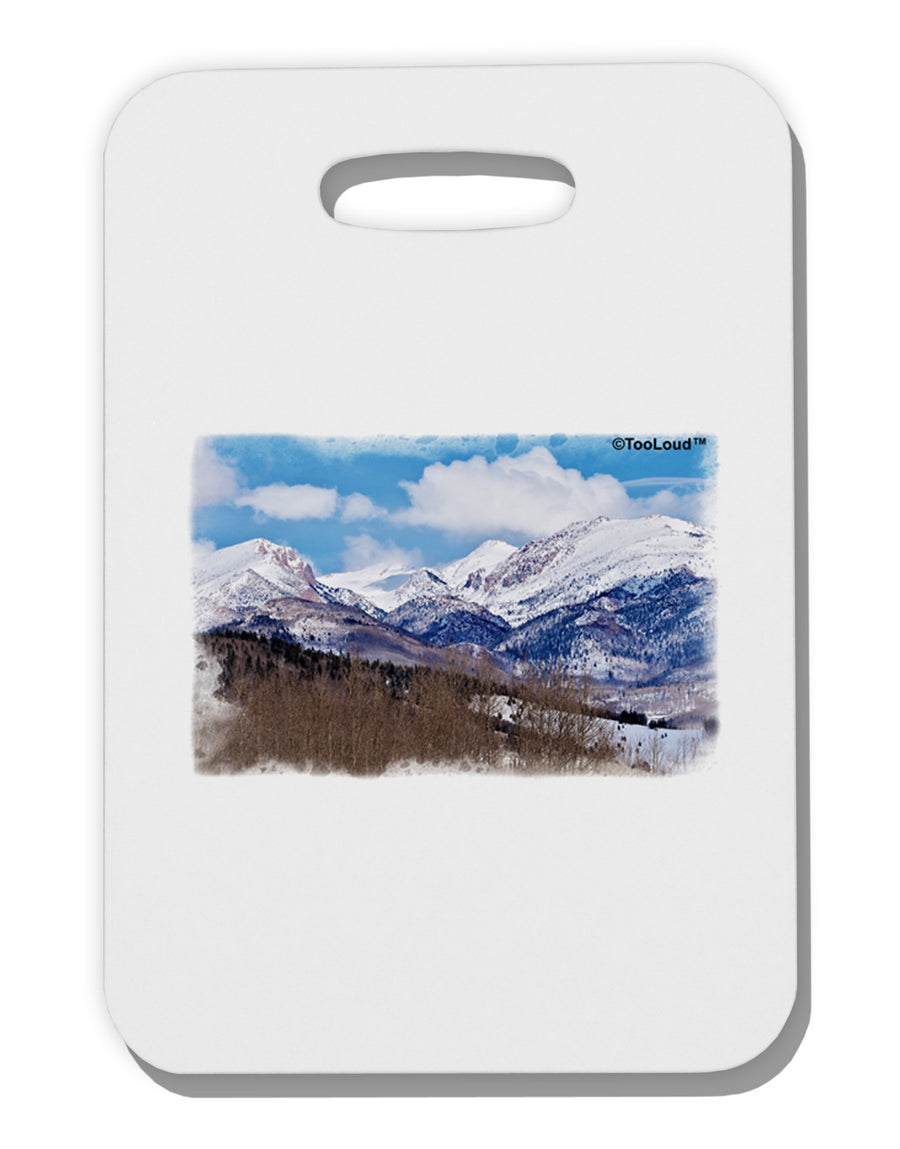 Pikes Peak Thick Plastic Luggage Tag-Luggage Tag-TooLoud-White-One Size-Davson Sales