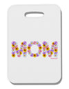 Mom Flowers Design Thick Plastic Luggage Tag by TooLoud-Luggage Tag-TooLoud-White-One Size-Davson Sales