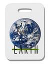 Planet Earth Text Thick Plastic Luggage Tag by TooLoud-Luggage Tag-TooLoud-White-One Size-Davson Sales