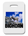 Bighorn Ram Text Thick Plastic Luggage Tag-Luggage Tag-TooLoud-White-One Size-Davson Sales