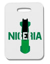 Nigeria Bobsled Thick Plastic Luggage Tag by TooLoud-Luggage Tag-TooLoud-White-One Size-Davson Sales