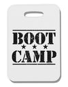 Bootcamp Large distressed Text Thick Plastic Luggage Tag-Luggage Tag-TooLoud-White-One Size-Davson Sales