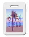 San Diego Beach Filter Thick Plastic Luggage Tag-Luggage Tag-TooLoud-White-One Size-Davson Sales