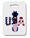 USA Bobsled Thick Plastic Luggage Tag by TooLoud-Luggage Tag-TooLoud-White-One Size-Davson Sales