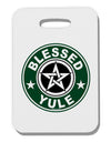 Blessed Yule Emblem Thick Plastic Luggage Tag by-Luggage Tag-TooLoud-White-One Size-Davson Sales