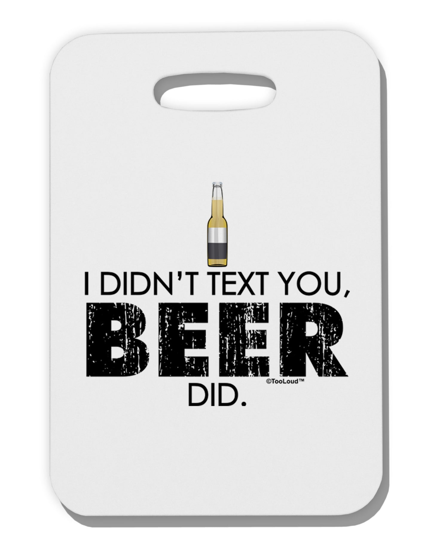 I Didn't Text You - Beer Adult Tank Top Dress Night Shirt-Night Shirt-TooLoud-White-One Size-Davson Sales