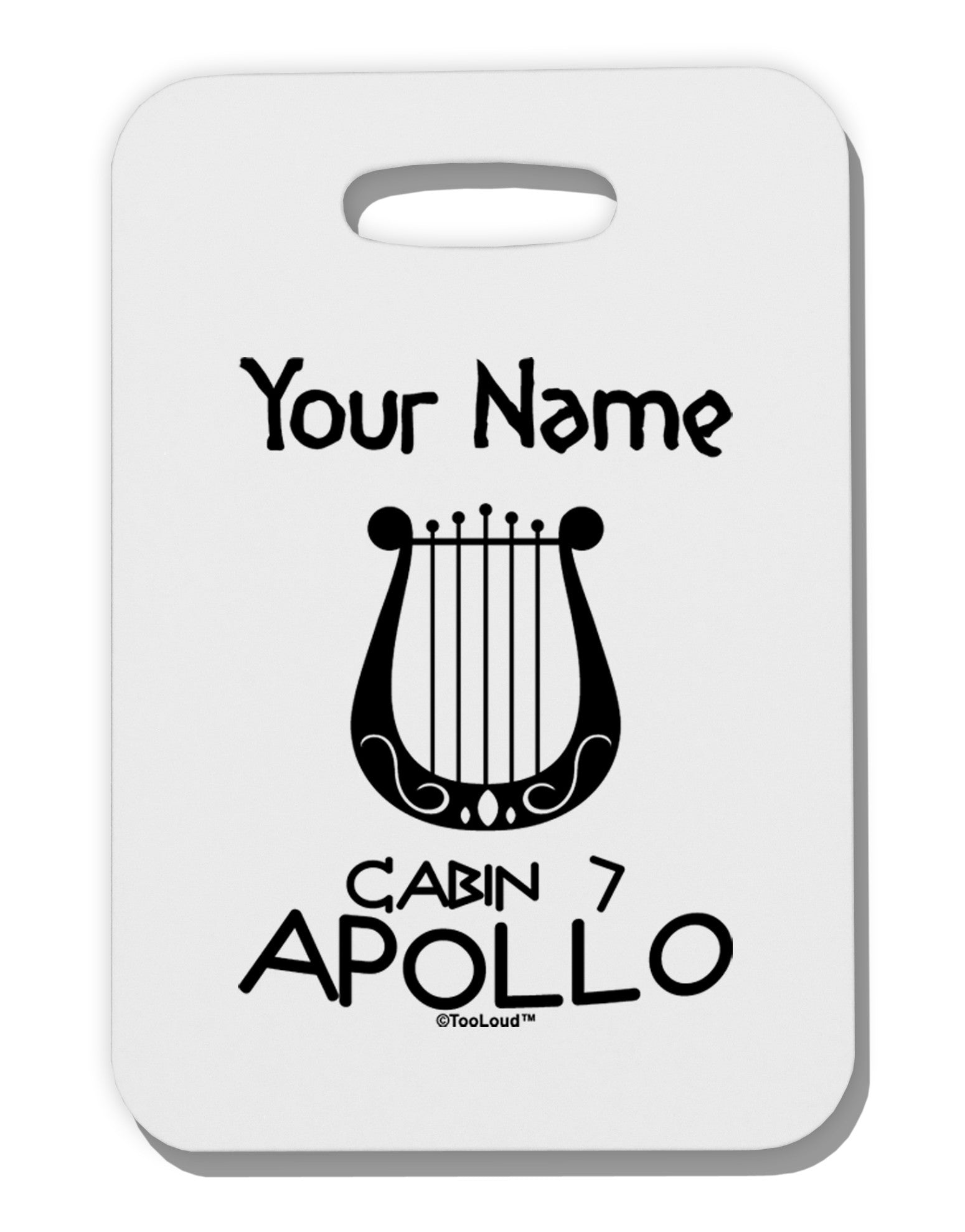 Personalized Cabin 7 Apollo Thick Plastic Luggage Tag-Luggage Tag-TooLoud-White-One Size-Davson Sales