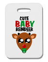 Cute Baby Reindeer Matching Deer Thick Plastic Luggage Tag-Luggage Tag-TooLoud-White-One Size-Davson Sales