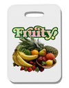 Fruity Fruit Basket Thick Plastic Luggage Tag-Luggage Tag-TooLoud-White-One Size-Davson Sales