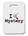 I Love Mystery Thick Plastic Luggage Tag-Luggage Tag-TooLoud-White-One Size-Davson Sales