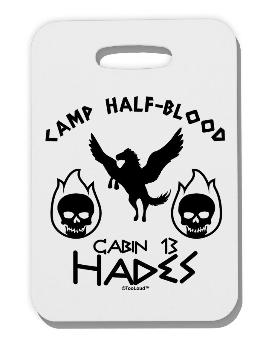 Cabin 13 HadesHalf Blood Thick Plastic Luggage Tag-Luggage Tag-TooLoud-White-One Size-Davson Sales