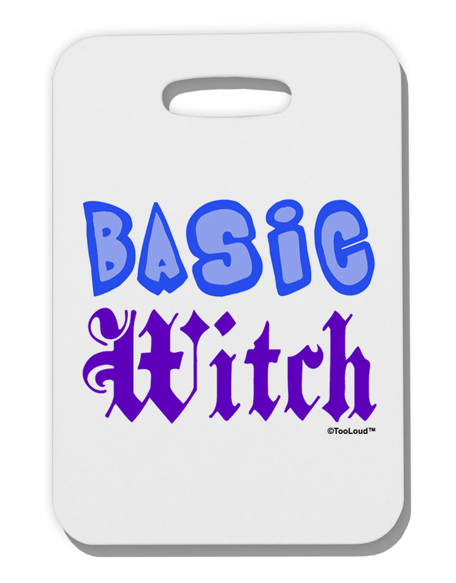 Basic Witch Color Blue Thick Plastic Luggage Tag-Luggage Tag-TooLoud-White-One Size-Davson Sales