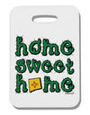 Home Sweet Home - New Mexico - Cactus and State Flag Thick Plastic Luggage Tag by TooLoud-Luggage Tag-TooLoud-White-One Size-Davson Sales