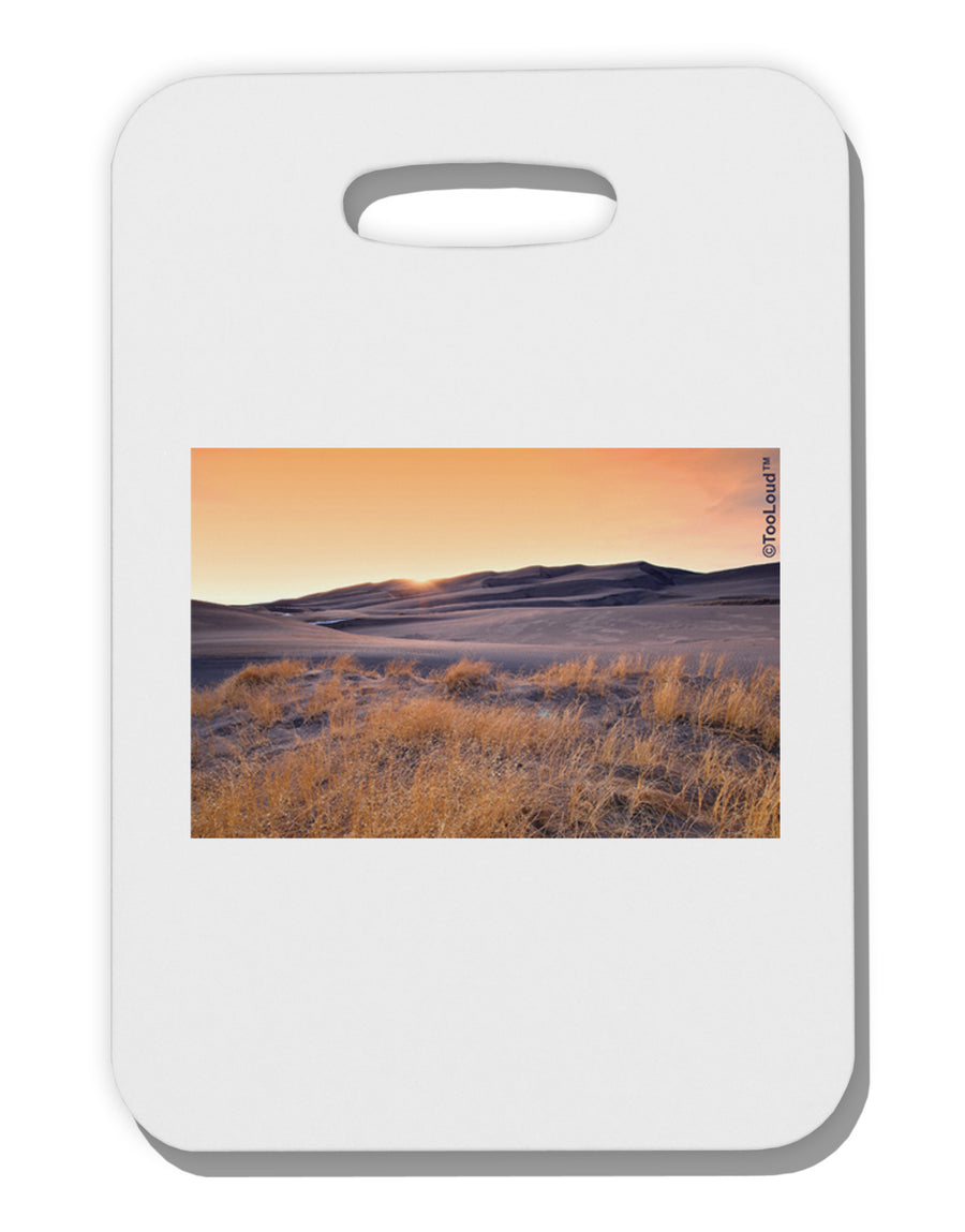 Colorado Sand Dunes Thick Plastic Luggage Tag-Luggage Tag-TooLoud-White-One Size-Davson Sales