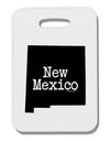 New Mexico - United States Shape Thick Plastic Luggage Tag by TooLoud-Luggage Tag-TooLoud-White-One Size-Davson Sales