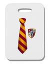 TooLoud Wizard Tie Red and Yellow Thick Plastic Luggage Tag-Luggage Tag-TooLoud-White-One Size-Davson Sales