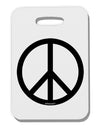 Peace Sign Symbol Thick Plastic Luggage Tag-Luggage Tag-TooLoud-White-One Size-Davson Sales