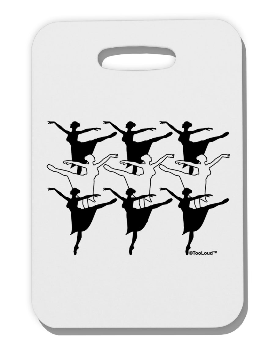 Nine Ladies Dancing Thick Plastic Luggage Tag-Luggage Tag-TooLoud-White-One Size-Davson Sales