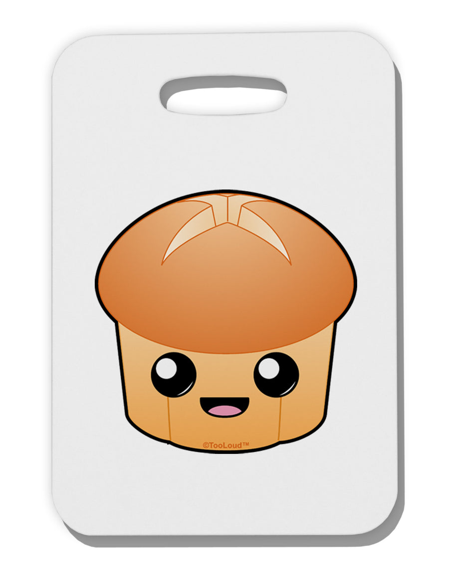 Cute Dinner Roll Thick Plastic Luggage Tag-Luggage Tag-TooLoud-White-One Size-Davson Sales