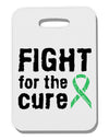 Fight for the Cure - Light Green Ribbon Celiac Disease Thick Plastic Luggage Tag-Luggage Tag-TooLoud-White-One Size-Davson Sales