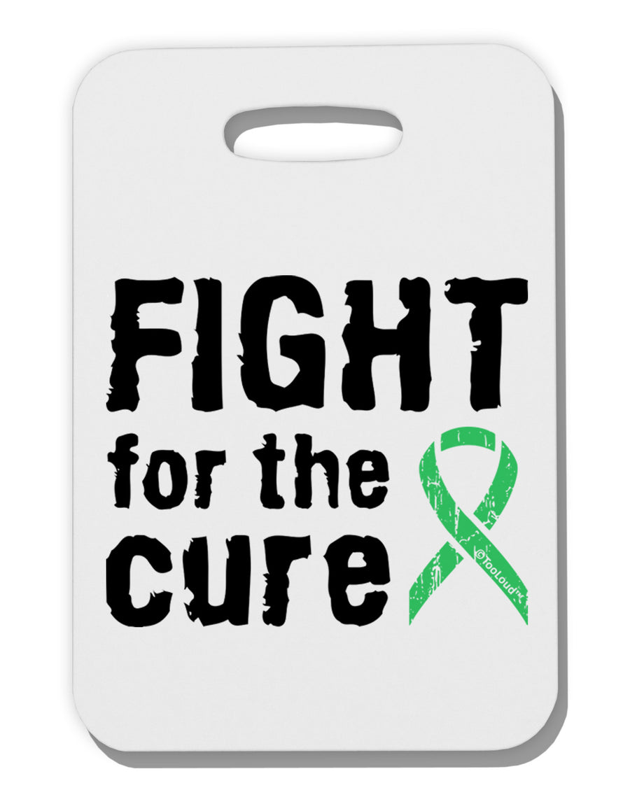 Fight for the Cure - Light Green Ribbon Celiac Disease Thick Plastic Luggage Tag-Luggage Tag-TooLoud-White-One Size-Davson Sales