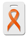 Leukemia Awareness Ribbon - Orange Thick Plastic Luggage Tag-Luggage Tag-TooLoud-White-One Size-Davson Sales