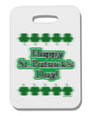 Seeing Double St. Patrick's Day Thick Plastic Luggage Tag-Luggage Tag-TooLoud-White-One Size-Davson Sales