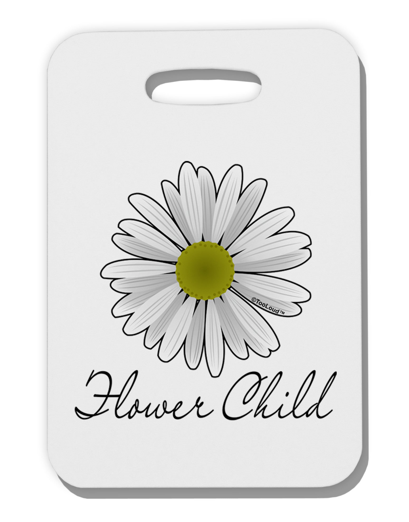 Pretty Daisy - Flower Child Thick Plastic Luggage Tag-Luggage Tag-TooLoud-One Size-Davson Sales