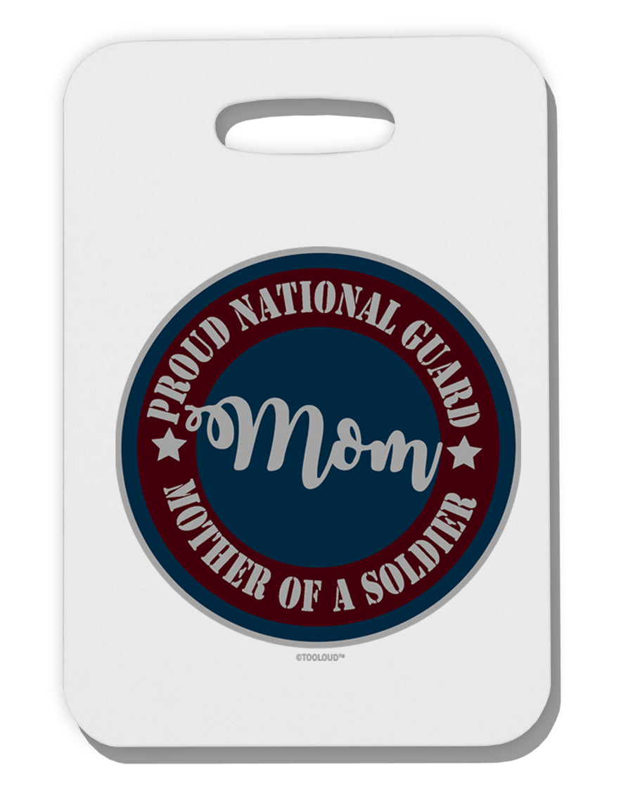 TooLoud Proud National Guard Mom Thick Plastic Luggage Tag-Luggage Tag-TooLoud-Davson Sales