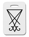 Sigil of Lucifer - Seal of Satan Thick Plastic Luggage Tag-Luggage Tag-TooLoud-White-One Size-Davson Sales