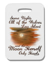 The Moon Herself Howls Thick Plastic Luggage Tag-Luggage Tag-TooLoud-White-One Size-Davson Sales