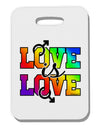 Love Is Love Gay Pride Thick Plastic Luggage Tag-Luggage Tag-TooLoud-White-One Size-Davson Sales