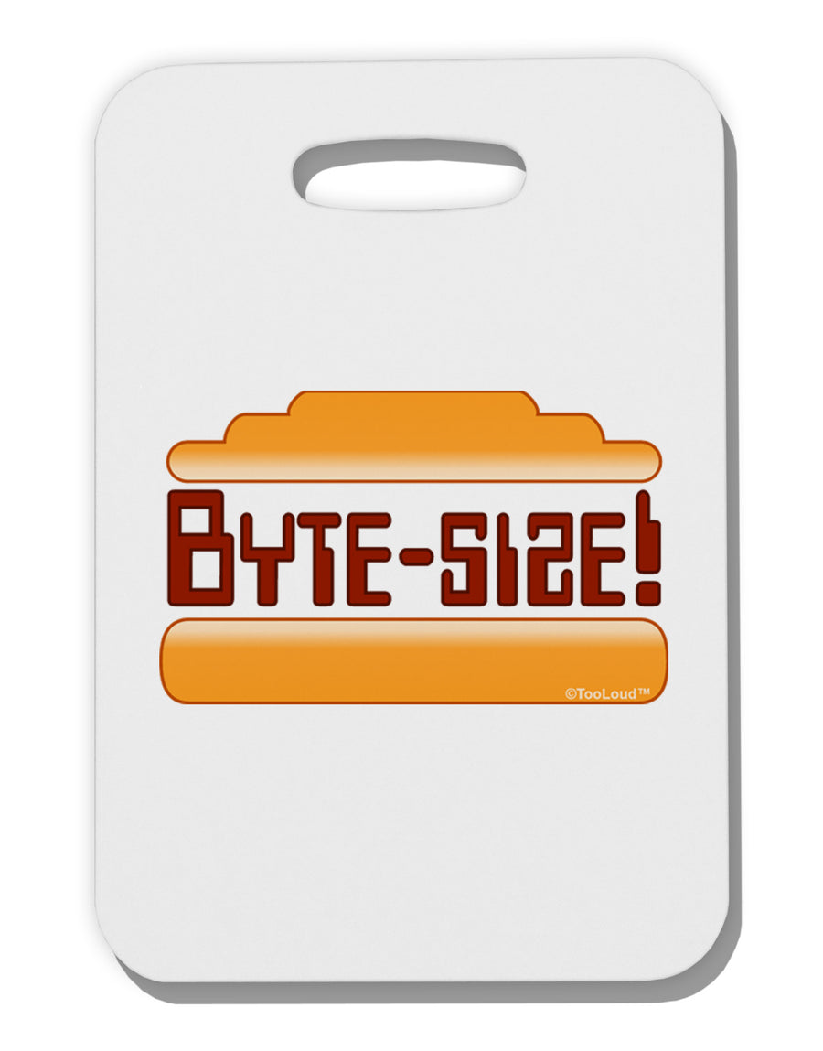 Byte Size Thick Plastic Luggage Tag-Luggage Tag-TooLoud-White-One Size-Davson Sales