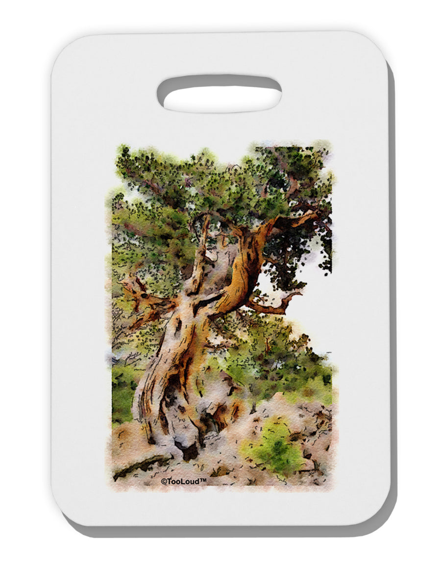 Bristlecone Pines Thick Plastic Luggage Tag-Luggage Tag-TooLoud-White-One Size-Davson Sales