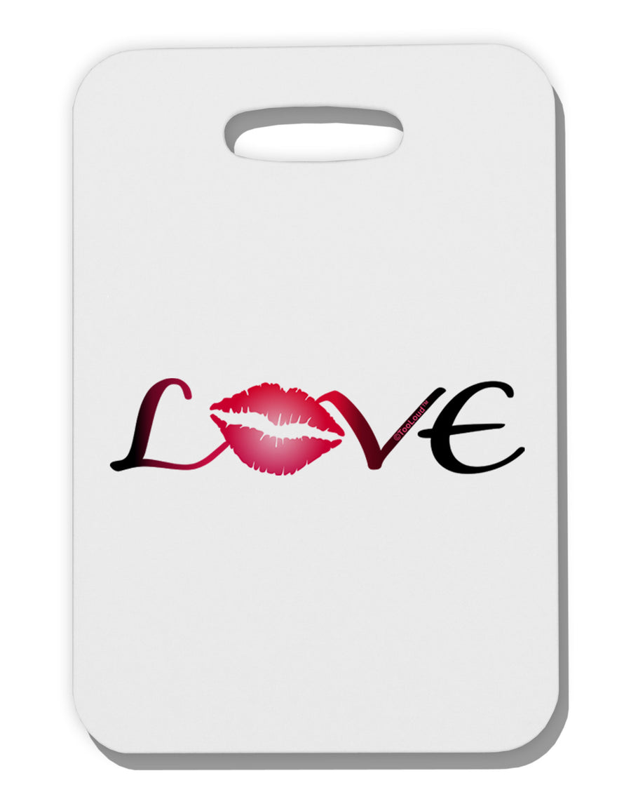 Love Kiss Thick Plastic Luggage Tag-Luggage Tag-TooLoud-White-One Size-Davson Sales