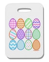 Cute Faux Applique Easter Eggs Thick Plastic Luggage Tag-Luggage Tag-TooLoud-White-One Size-Davson Sales