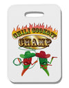 Cowboy Chili Cookoff Champ Thick Plastic Luggage Tag-Luggage Tag-TooLoud-White-One Size-Davson Sales