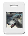 White Wolf Face Thick Plastic Luggage Tag-Luggage Tag-TooLoud-White-One Size-Davson Sales