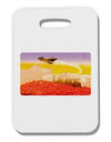 Planet Mars Watercolor Thick Plastic Luggage Tag-Luggage Tag-TooLoud-White-One Size-Davson Sales