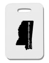 Mississippi - United States Shape Thick Plastic Luggage Tag-Luggage Tag-TooLoud-White-One Size-Davson Sales