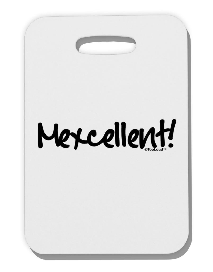 Mexcellent - Cinco De Mayo Thick Plastic Luggage Tag by TooLoud-Luggage Tag-TooLoud-White-One Size-Davson Sales