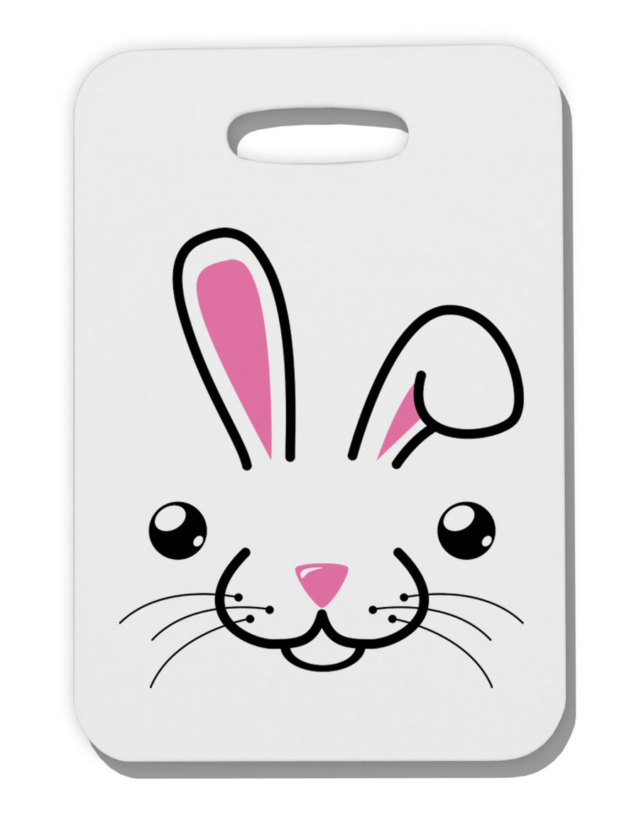 Cute Bunny Face Thick Plastic Luggage Tag-Luggage Tag-TooLoud-White-One Size-Davson Sales